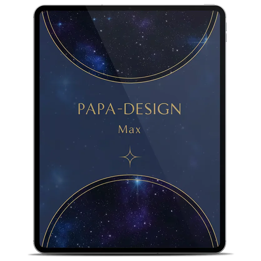 Papa-Design Cover auf dem Tablet