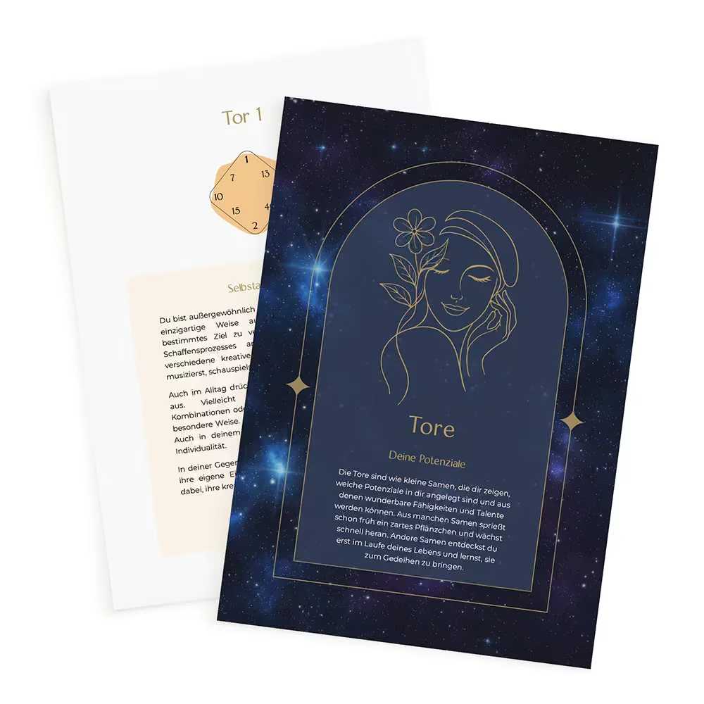 Seiten aus dem Human Design Reading: Kapitel Tore